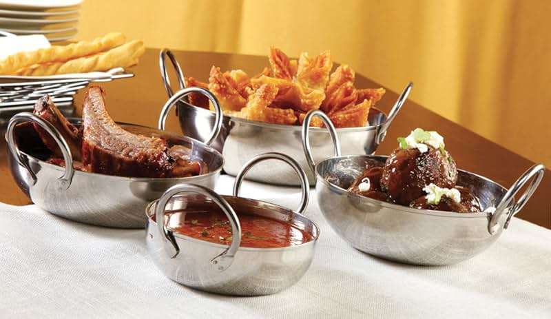 American Metalcraft BD35, Mini Cookware, 4.7 x 4.15 x 2.8 inches; 3.2 Ounces, Silver - Image 2