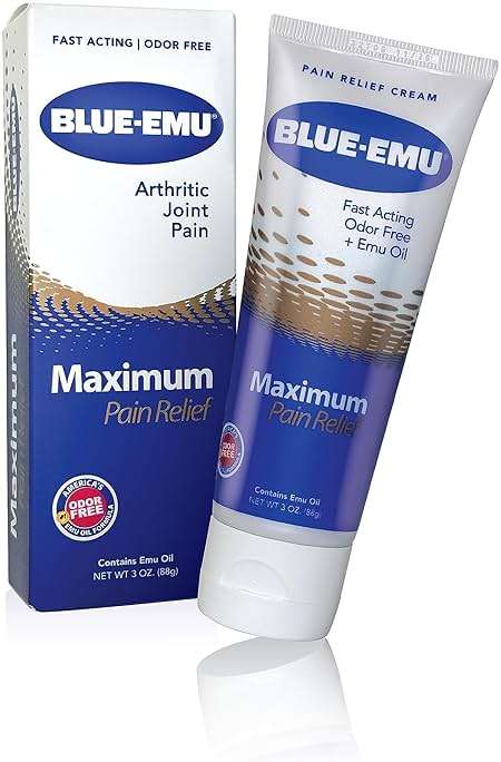 BLUE-EMU Maximum Pain Relief Cream for Arthritis, Muscle, & Joint Aches, 3 Oz, 1 Pack - Image 1