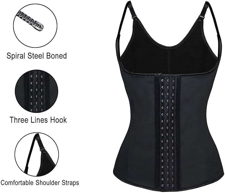 Charmian Women's Latex Underbust Waist Training Steel Boned Shapewear Corset - Image 5