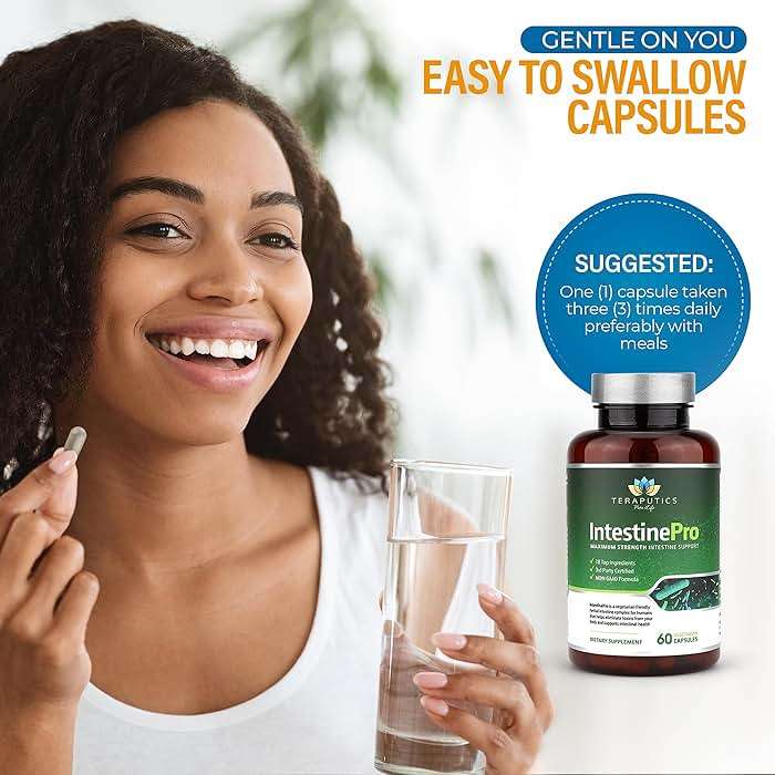 IntestinePro - Gut Health Supplement with Non-GMO Wormwood, Black Walnut, Clove, Pumpkin Seed + 14 More Premium Ingredients - Natural Support for Humans - 60 Vegetarian Capsules - Image 5