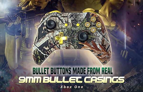 Controller Bullet Buttons for Xbox One Series X S - Made With Real 9MM Spent Bullet Casings - Includes Tools - Image 4