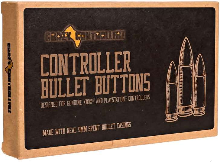 Controller Bullet Buttons for Xbox One Series X S - Made With Real 9MM Spent Bullet Casings - Includes Tools - Image 7