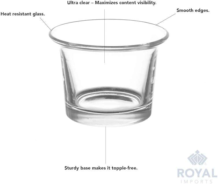 Royal Imports Candle Holder Hanging Oyster Votive Tealight Glass for Wedding, Birthday, Holiday & Home Decoration, Set of 36 - Image 5