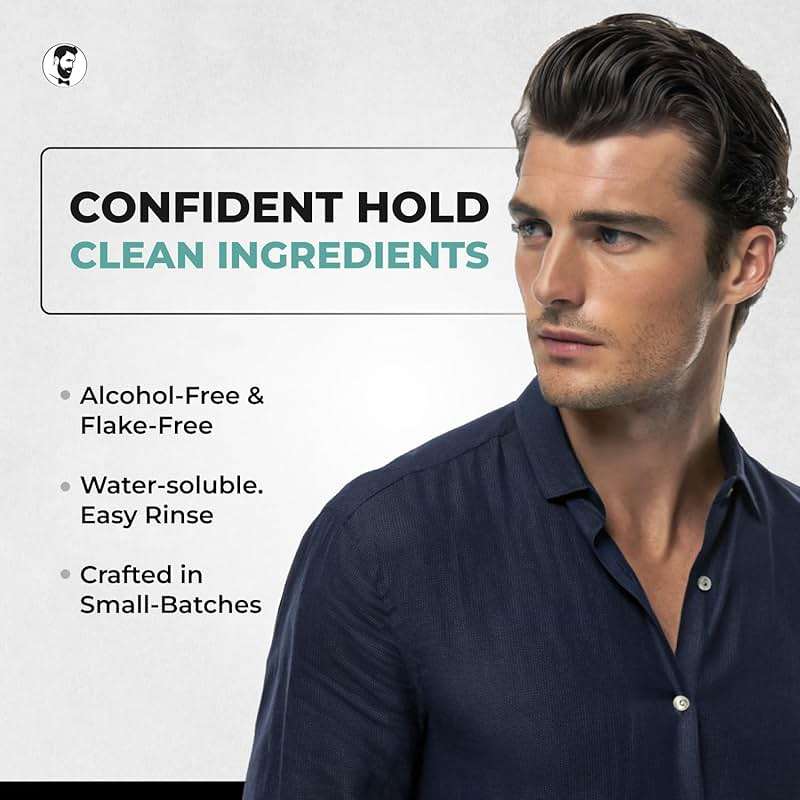 Gentlemen Republic 8oz Refined Hair Gel - Professional Formula for 24 Hour Shine and Hold, Humidity Resistant, 100% Alcohol-Free and Never Flakes, Made in the USA - Image 2