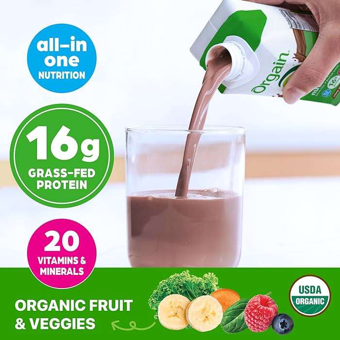 Orgain Organic Nutritional Shake, Creamy Chocolate Fudge - Meal Replacement, 16g Protein, 20 Vitamins & Minerals, Gluten & Soy Free, Kosher, Non-GMO, Packaging May Vary, 11 Fl Oz (Pack of 4) - Image 3