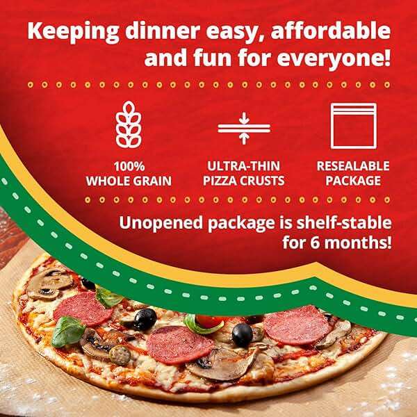 Golden Home Bakery Products Ultra Thin Pizza Crust, 12" (3 Pack) - Image 3