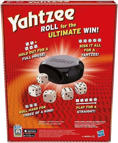 Hasbro Gaming Yahtzee Game, Fast-Playing Dice Games for Kids, Teens, and Adults, Strategy Games, Family Games for Kids, 2 or More Players, Ages 8 and Up - Image 2