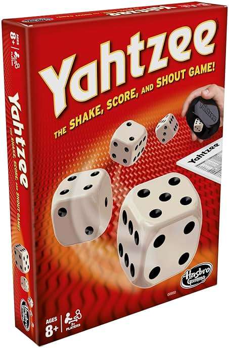 Hasbro Gaming Yahtzee Game, Fast-Playing Dice Games for Kids, Teens, and Adults, Strategy Games, Family Games for Kids, 2 or More Players, Ages 8 and Up - Image 4