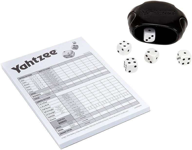 Hasbro Gaming Yahtzee Game, Fast-Playing Dice Games for Kids, Teens, and Adults, Strategy Games, Family Games for Kids, 2 or More Players, Ages 8 and Up - Image 5