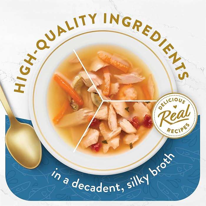 Purina Fancy Feast Lickable Wet Cat Food Broth Complement Classics Collection Variety Pack - (Pack of 12) 1.4 oz. Pouches - Image 4