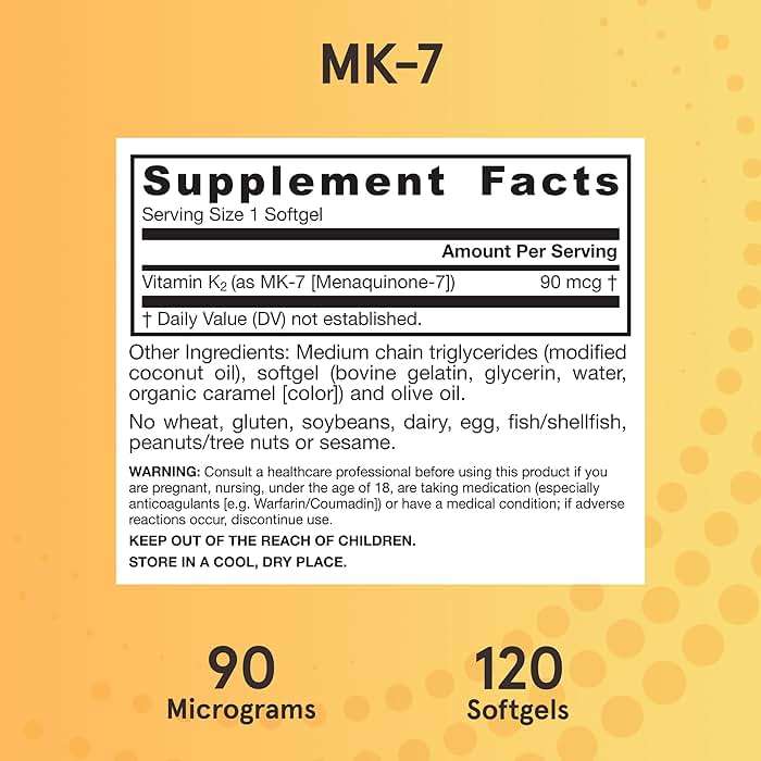 Jarrow Formulas MK-7 90 mcg - Bioactive Form of Vitamin K2-120 Servings (Softgels) - for Bone & Cardiovascular Health - Vitamin K2 MK-7 Dietary Supplement - Gluten-Free - Image 6