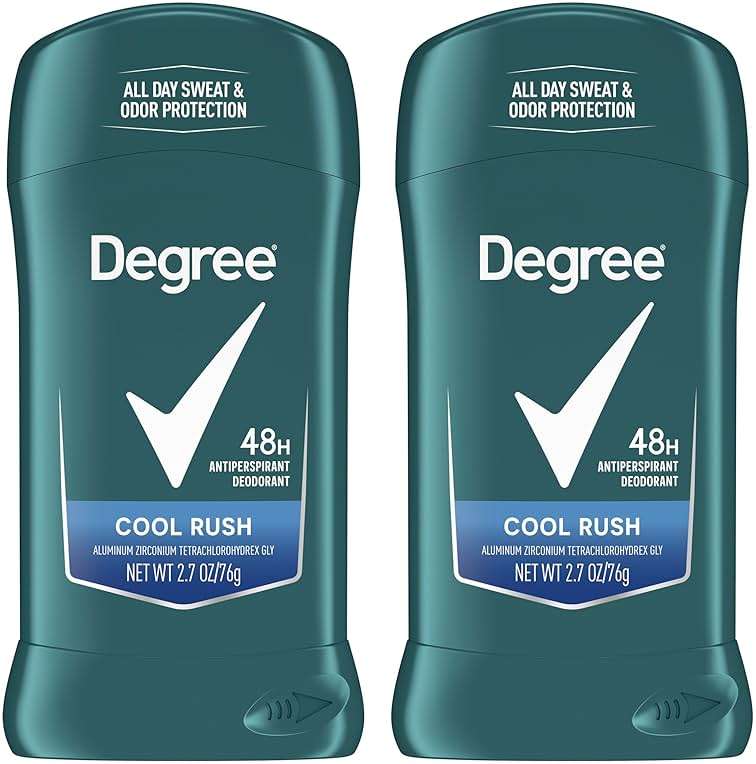 Degree Men Original Antiperspirant Deodorant Cool Rush Twin Pack 48-Hour Sweat & Odor Protection Antiperspirant For Men 2.7 oz - Image 1