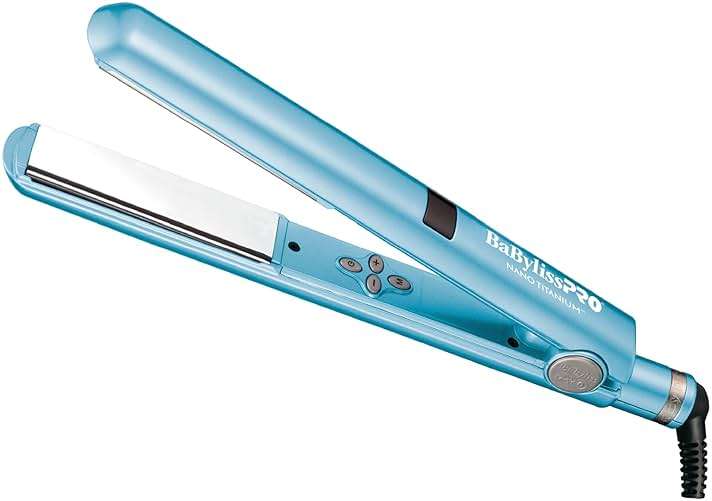 BaBylissPRO Nano Titanium Flat Iron Hair Straightener, Digital Flat Iron for Pro Salon Results, Styling Tool for All Hair Types - Image 1