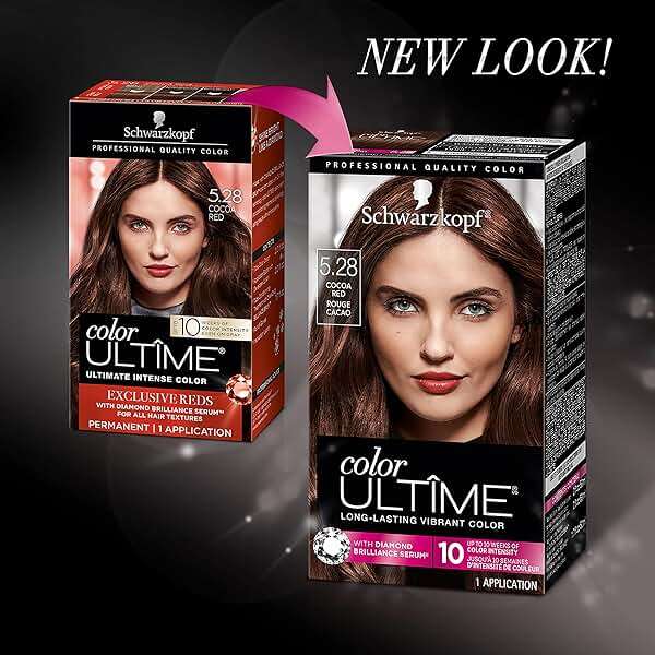 Schwarzkopf Color Ultime Hair Color Cream, 5.28 Cocoa Red (Packaging May Vary) - Image 3