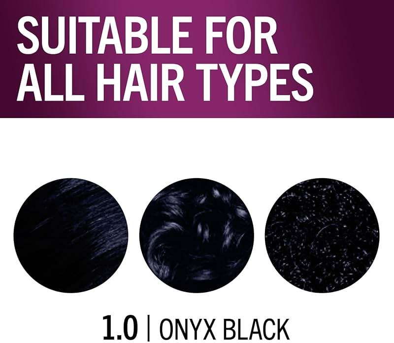 Schwarzkopf Keratin Permanent Hair Dye Cream, 1.0 Black Onyx, Professional Quality Color for Up to 100% Gray Coverage, Bond Enforcing System - Image 4