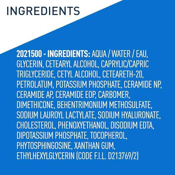 CeraVe Moisturizing Cream, Body and Face Moisturizer for Dry Skin, Body Cream with Hyaluronic Acid and Ceramides, Daily Moisturizer, Oil-Free, Fragrance Free, Non-Comedogenic, 19 Ounce - Image 7