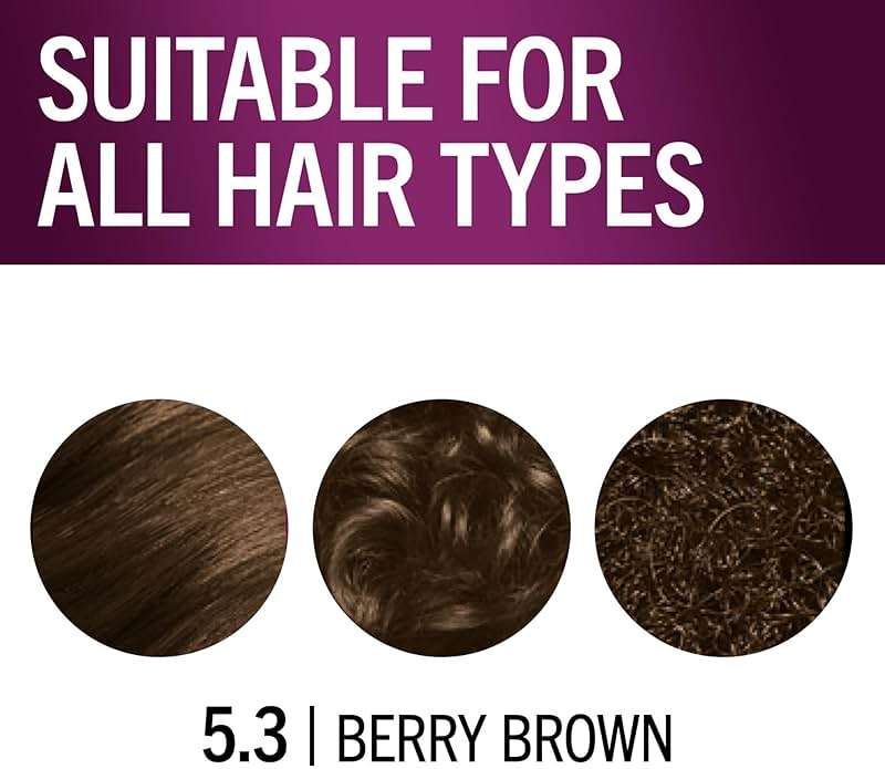 Schwarzkopf Keratin Permanent Hair Dye Cream, 5.3 Berry Brown, Professional Quality Color for Up to 100% Gray Coverage, Bond Enforcing System - Image 4