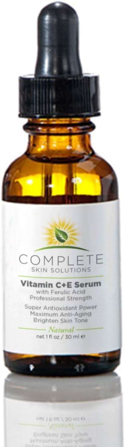 Complete Skin Solutions Natural Vitamin C E Serum with Ferulic Acid 1 oz | Hyaluronic Acid - Image 7