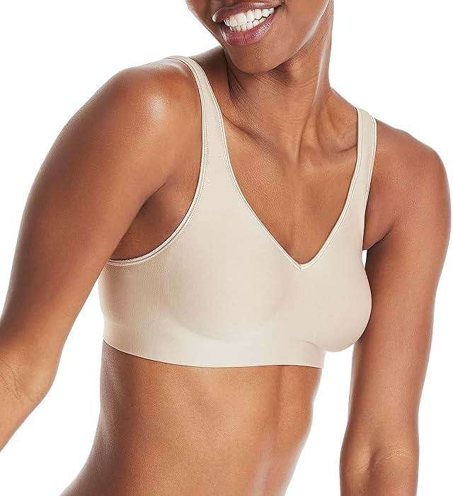 Hanes Women's Wireless Bra, Smooth Comfort Full-Coverage T-Shirt Bra for Women, Single Or 2-Pack - Image 2