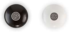 Le Creuset Salt and Pepper Mill Set, 8" x 2 1/2" each, Black & White - Image 6