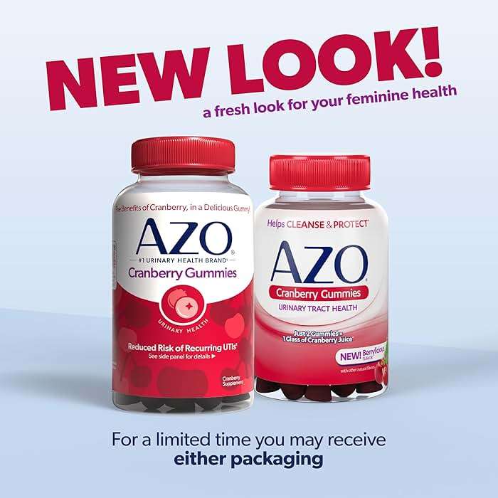 AZO Cranberry Urinary Tract Health Gummies Dietary Supplement, 2 Gummies = 1 Glass of Cranberry Juice, Helps Cleanse & Protect, Natural Berrylicious Flavor, Non-GMO, 72 Gummies - Image 10