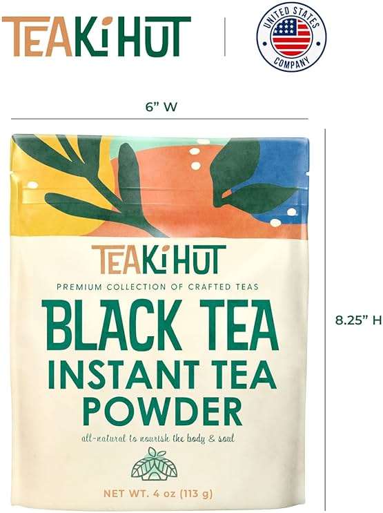 Instant Black Tea Extract Powder, Unsweetened Iced Tea Extract Powder from Real Black Tea Leaves for Hot or Cold Drinks, Instant Black Tea Mix for Beverages, Smooth Mixing, Zero Additives, Non-GMO, 113g , 226 Servings - Image 7