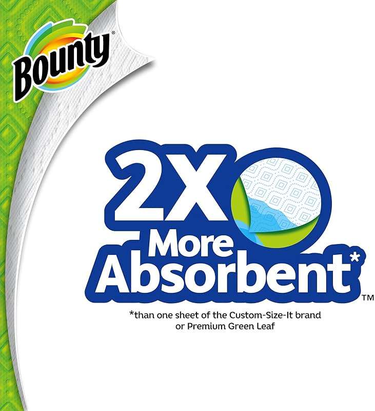 Bounty Select-A-Size Paper Towels, White, Giant Roll, 8 Rolls (Pack of 1) - Image 6