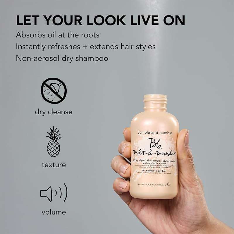 Bumble and bumble. Prêt-à-powder Dry Shampoo Powder | Adds Volume, Texture + Absorbs Oil | Non-Aerosol | For All Wavy + Straight Hair Types - Image 6