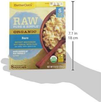 Better Oats Organic Bare Instant Multigrain Hot Cereal with Flax 8 ct Box - Image 6
