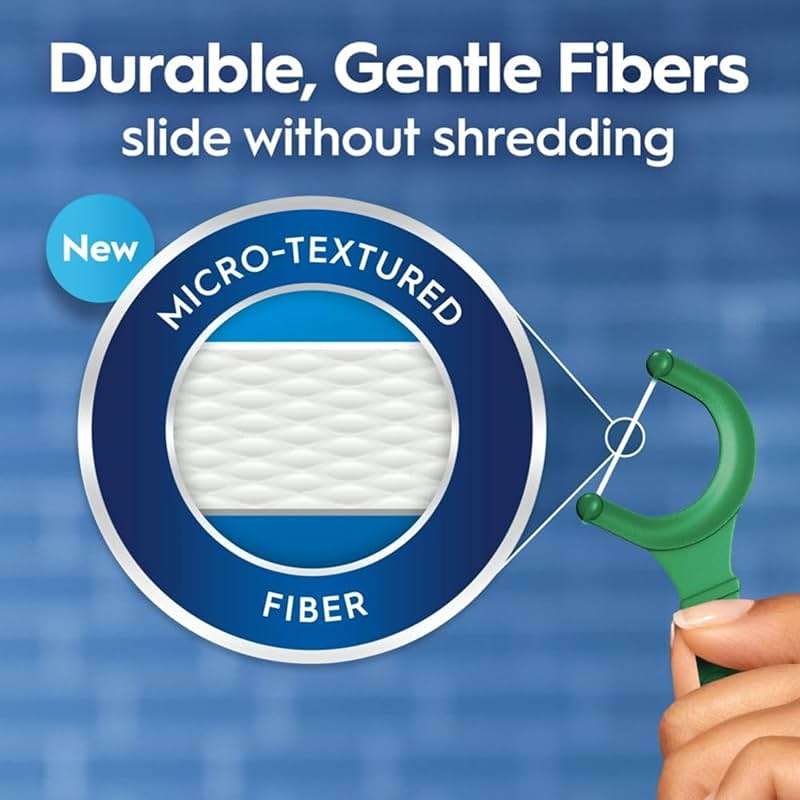 Oral-B Glide Complete Floss Picks, Dental Floss Picks, Scope Outlast, 75-ct, Toothpicks Floss Picks - Image 3