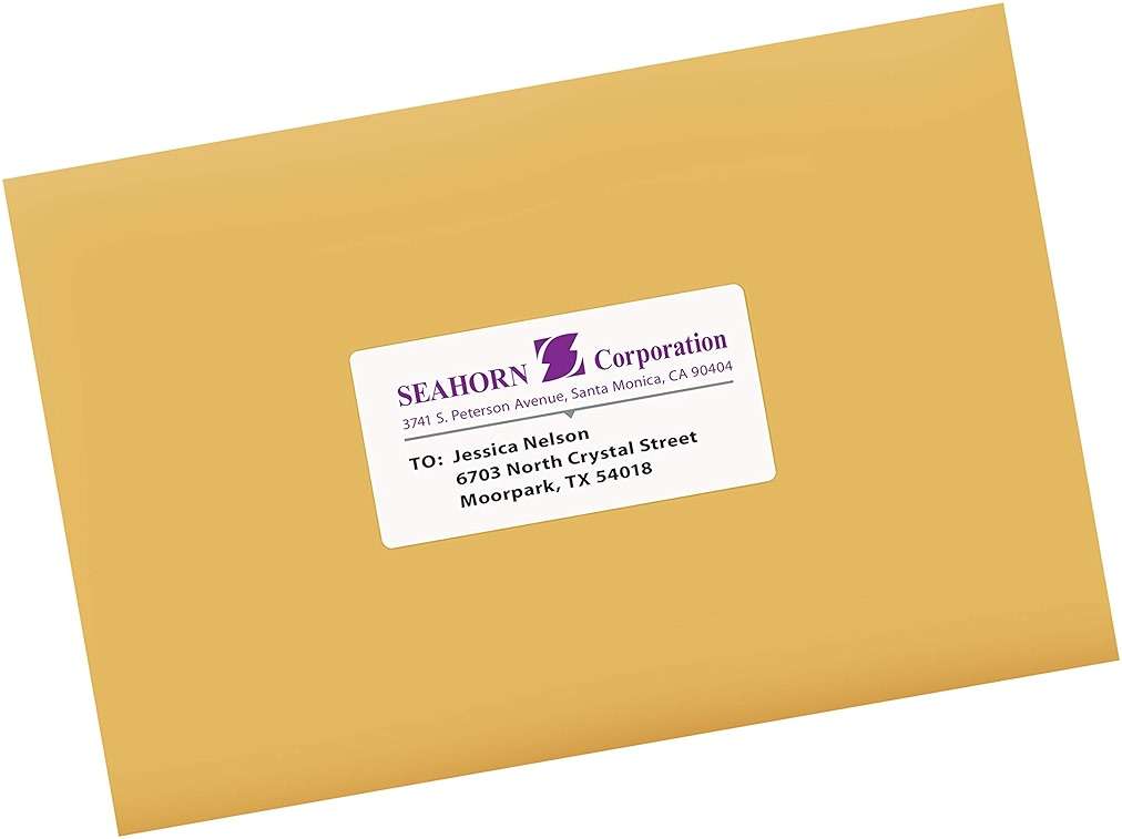 Avery Printable Shipping Labels, Sure Feed Technology, 2" x 4" Customizable Stickers, White, 2,500 Blank Mailing Labels, Great for Mailing, Shipping, and More (95945) - Image 8