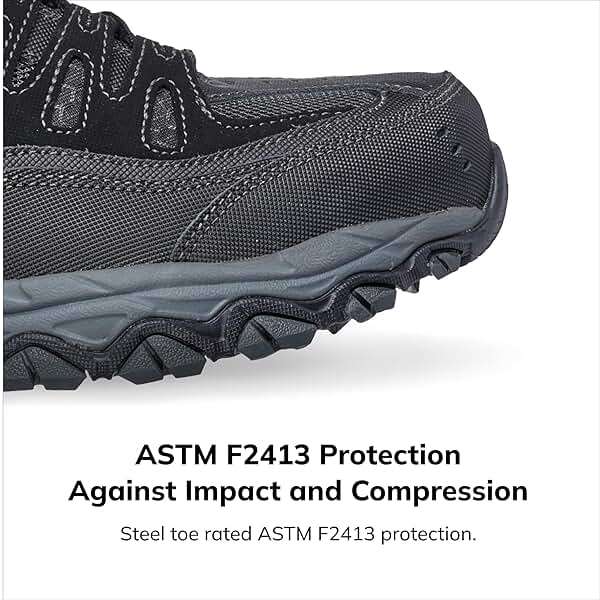 Skechers Men's Cankton Steel Toe Construction Shoe - Electrical Hazard Rated, Memory Foam - Image 2