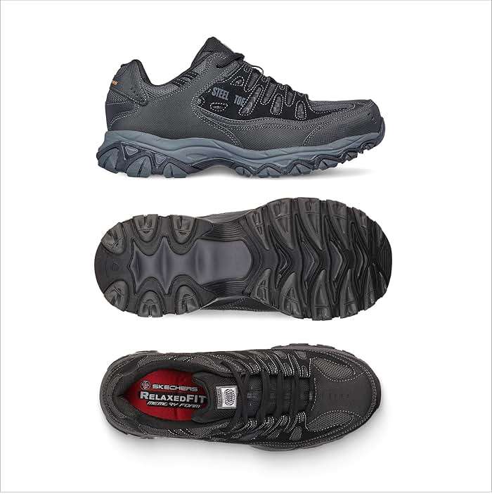 Skechers Men's Cankton Steel Toe Construction Shoe - Electrical Hazard Rated, Memory Foam - Image 6
