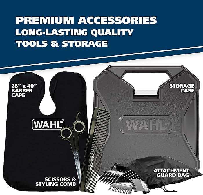 Wahl USA Elite Pro High-Performance Corded Home Haircut & Grooming Kit for Men – Electric Hair Clipper – Model 3029684 - Image 5