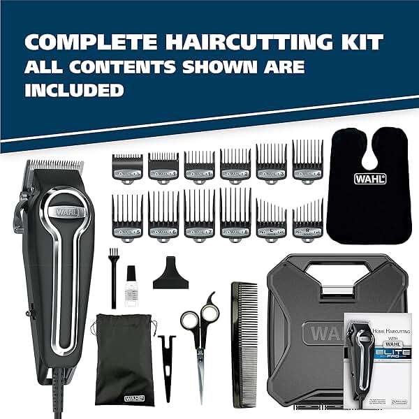 Wahl USA Elite Pro High-Performance Corded Home Haircut & Grooming Kit for Men – Electric Hair Clipper – Model 3029684 - Image 7
