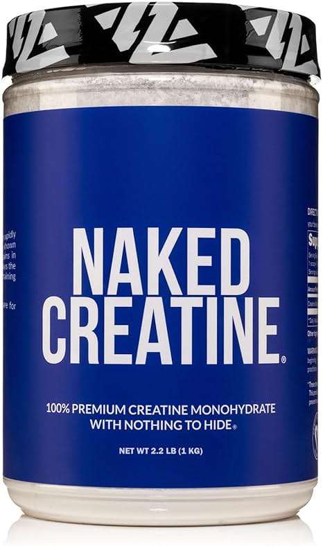 NAKED Pure Micronized Creatine Monohydrate – 200 Servings, 1,000g Bulk – NSF Certified, Vegan, Non-GMO, Gluten & Soy Free - Muscle Building, Strength Training, Gym & Fitness Supplement - Image 1