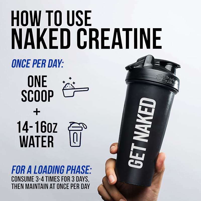 NAKED Pure Micronized Creatine Monohydrate – 200 Servings, 1,000g Bulk – NSF Certified, Vegan, Non-GMO, Gluten & Soy Free - Muscle Building, Strength Training, Gym & Fitness Supplement - Image 5
