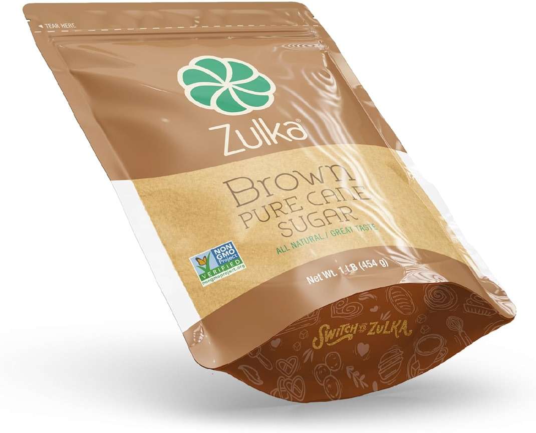 Zulka Brown Pure Cane Sugar, 1 Lb - All-Natural, Non-GMO, Certified Vegan, Bone-Char Free & Kosher Pareve - Image 3