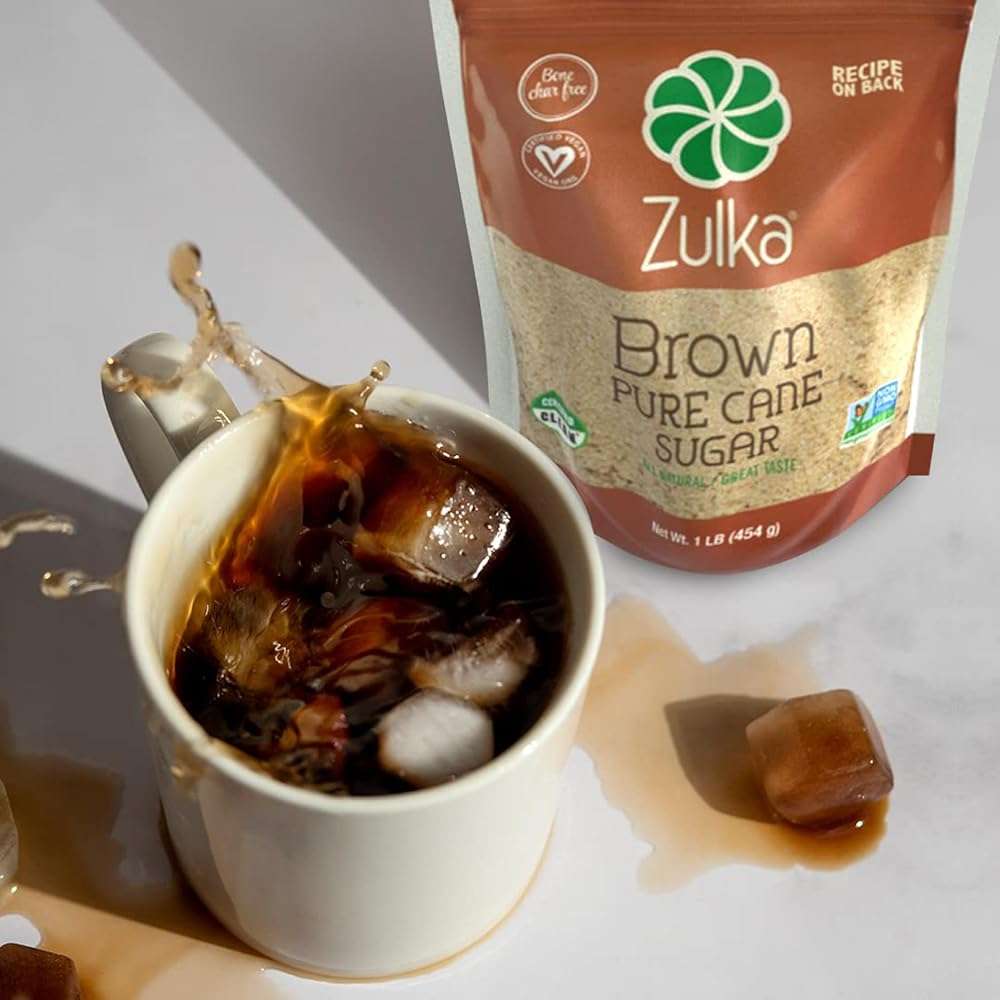 Zulka Brown Pure Cane Sugar, 1 Lb - All-Natural, Non-GMO, Certified Vegan, Bone-Char Free & Kosher Pareve - Image 9