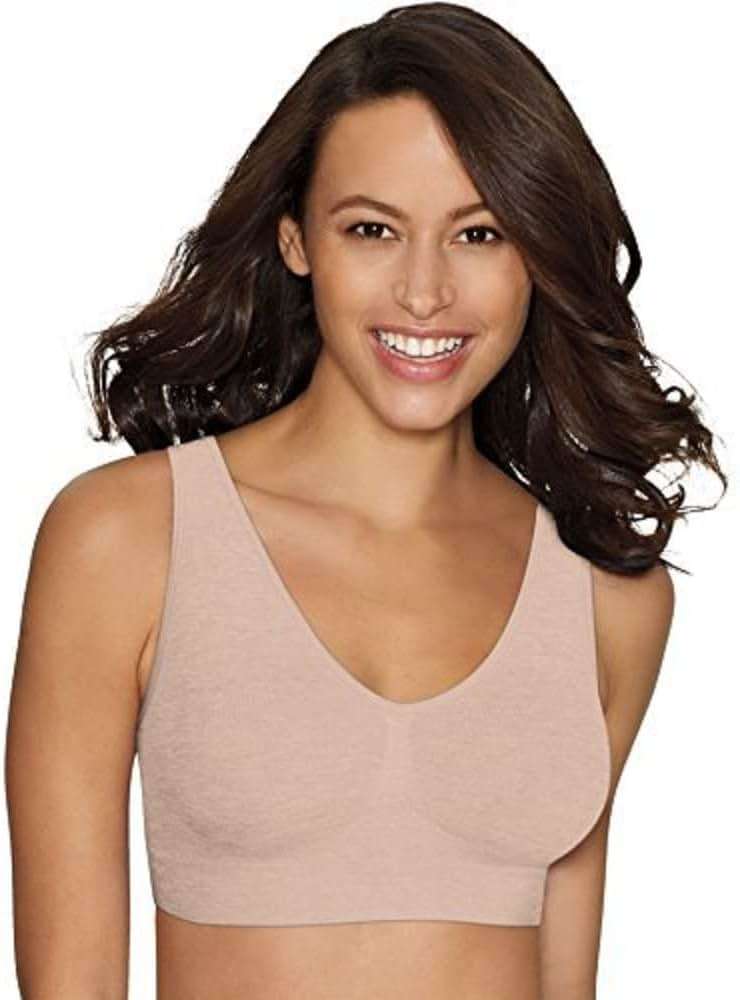 Hanes Women's Cozy Wireless Bra, Full-Coverage Pullover Bra, Seamless T-Shirt Bra - Image 2