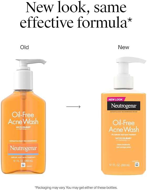 Neutrogena Oil-Free Acne Face Wash - Facial Cleanser with Salicylic Acid, Daily Cleanser for Oily & Acne-Prone Skin, Clears & Helps Prevent Breakouts, Clear Formula, 9.1 fl. oz. Bottle - Image 2
