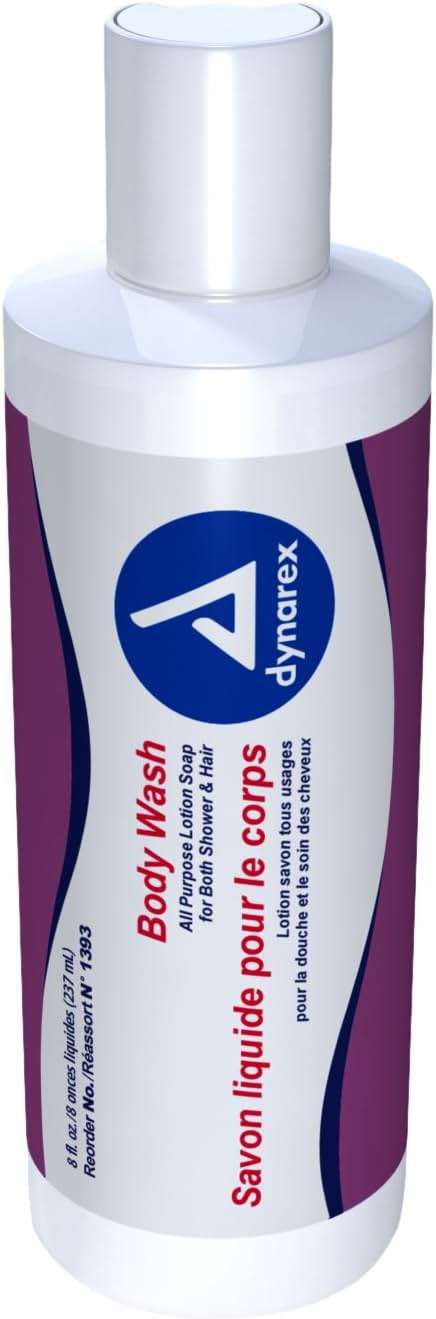 Dynarex All Purpose Shampoo and Body Wash, 8 Ounce - Image 1