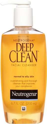 Neutrogena Deep Clean Daily Facial Cleanser with Beta Hydroxy Acid for Normal to Oily Skin, Alcohol-Free, Oil-Free & Non-Comedogenic, 6.7 fl. oz - Image 2