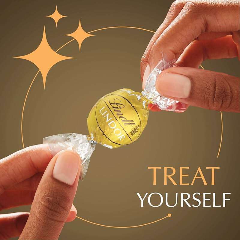Lindt LINDOR Assorted Chocolate Candy Truffles, Chocolate with Smooth, Melting Truffle Center, 15.2 oz. Bag - Image 5
