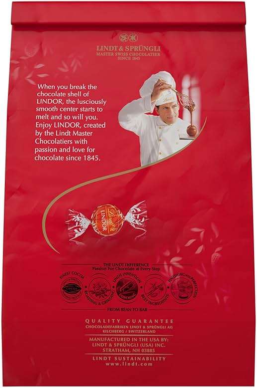 Lindt LINDOR Milk Chocolate Candy Truffles, Halloween Candy, 15.2 oz. Bag - Image 11