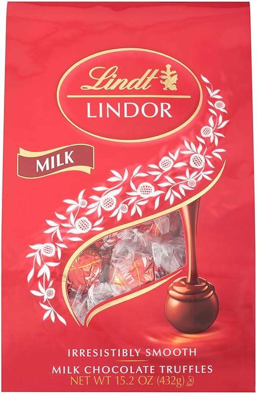Lindt LINDOR Milk Chocolate Candy Truffles, Halloween Candy, 15.2 oz. Bag - Image 8