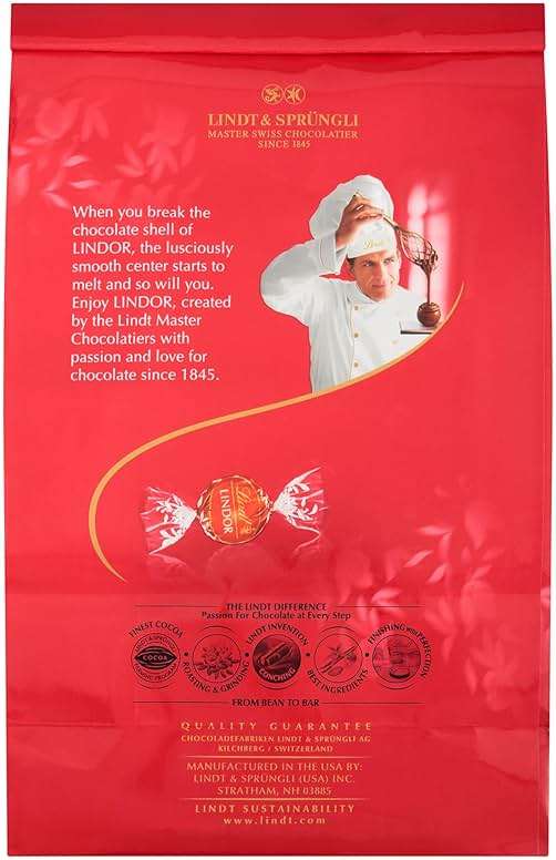 Lindt LINDOR Milk Chocolate Candy Truffles, Halloween Candy, 15.2 oz. Bag - Image 9