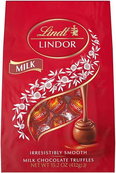 Lindt LINDOR Milk Chocolate Candy Truffles, Halloween Candy, 15.2 oz. Bag - Image 10