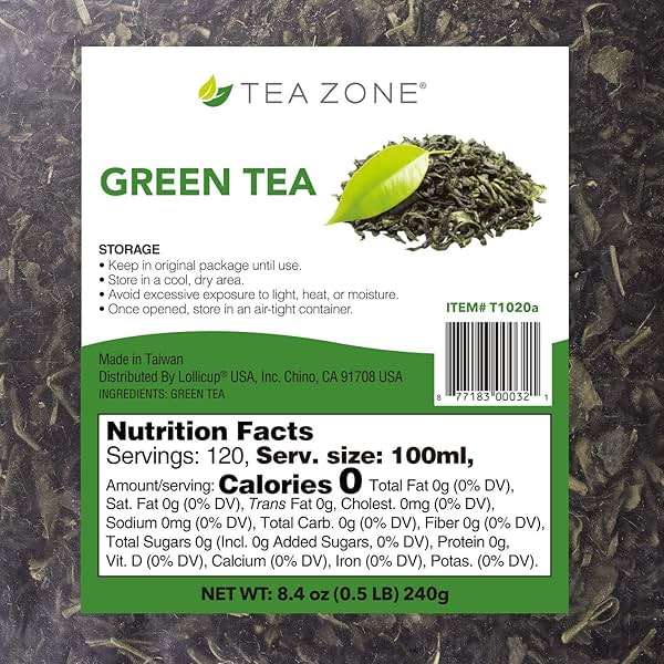 Tea Zone 8.5 oz Green Tea - Image 2