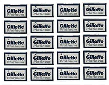 25 GILLETTE Platinum Double Edge Razor Blades Made in Russia - Image 2